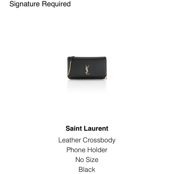 Saint Laurent Bags Saint Laurent Leather Crossbody Phone Holder
